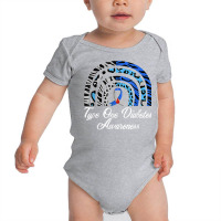 Type 1 Diabetes Awareness, Type One Diabetic Rainbow T Shirt Baby Bodysuit | Artistshot