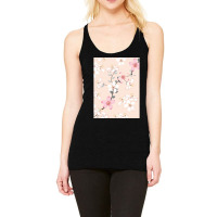 Seamless Pattern Pink Wild Flowers Isolated Pastel Racerback Tank | Artistshot