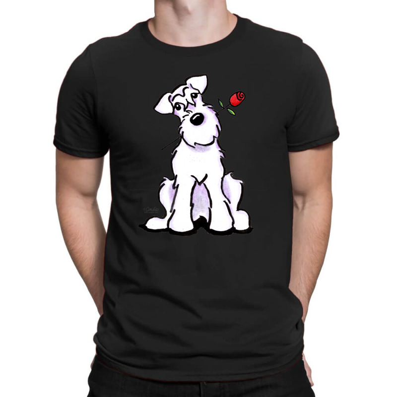 White Schnauzer Sweetheart Gift T-shirt | Artistshot