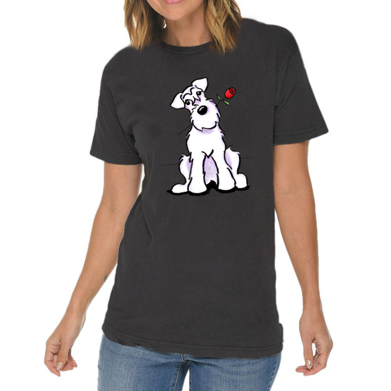 White Schnauzer Sweetheart Gift Vintage T-shirt | Artistshot