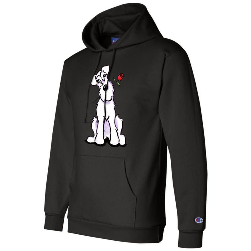 White Schnauzer Sweetheart Gift Champion Hoodie | Artistshot