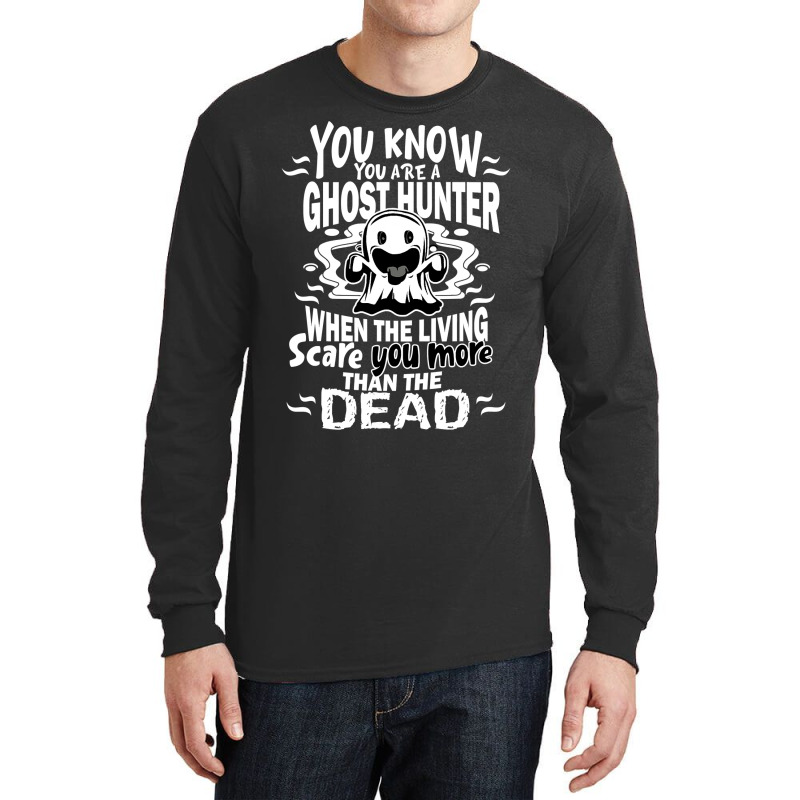 Ghost Hunter Halloween Costume Funny Long Sleeve Shirts | Artistshot