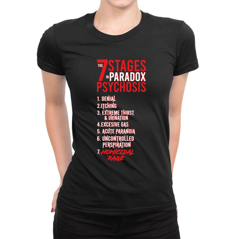 Umbrella Academy 2 The 7 Stages In Paradox Psychosis (black) Gift Ladies Fitted T-Shirt by CameronAlvarado | Artistshot