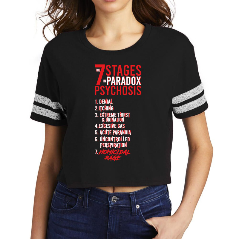 Umbrella Academy 2 The 7 Stages In Paradox Psychosis (black) Gift Scorecard Crop Tee by CameronAlvarado | Artistshot