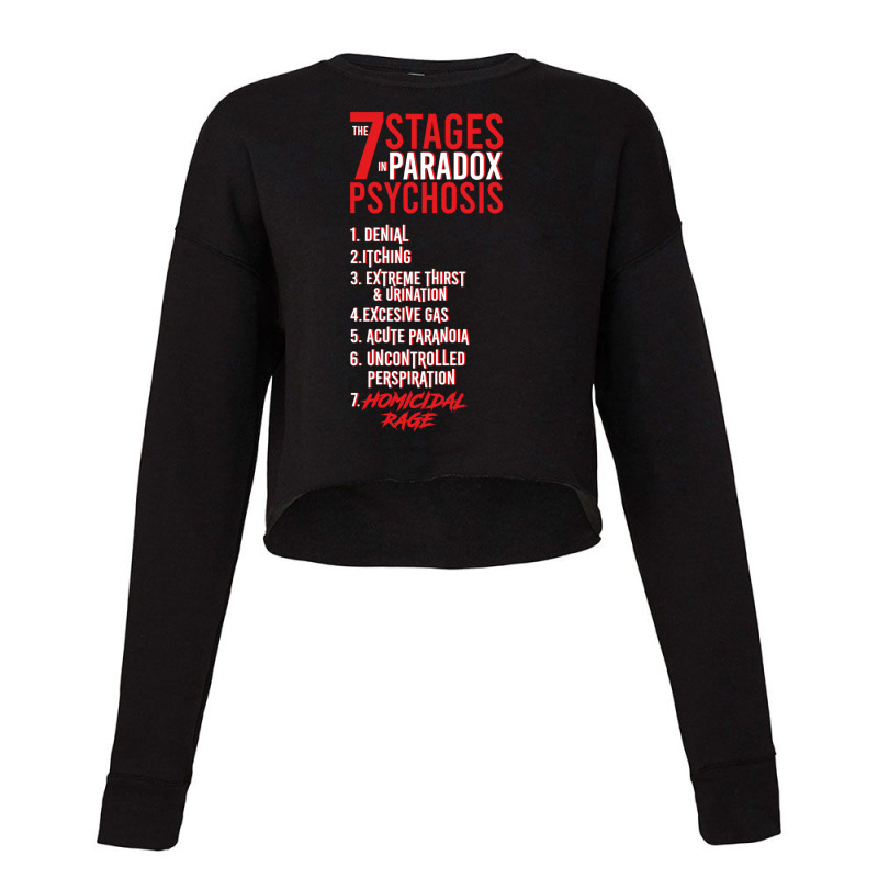 Umbrella Academy 2 The 7 Stages In Paradox Psychosis (black) Gift Cropped Sweater by CameronAlvarado | Artistshot