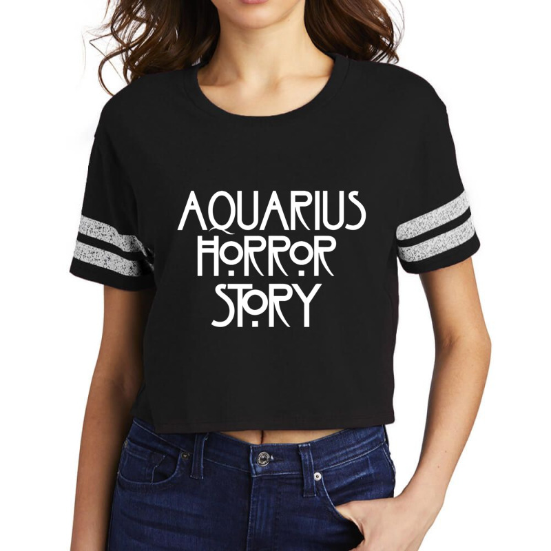 A-q-u-a-r-i-u-s Horror Story Saying Scorecard Crop Tee by cm-arts | Artistshot