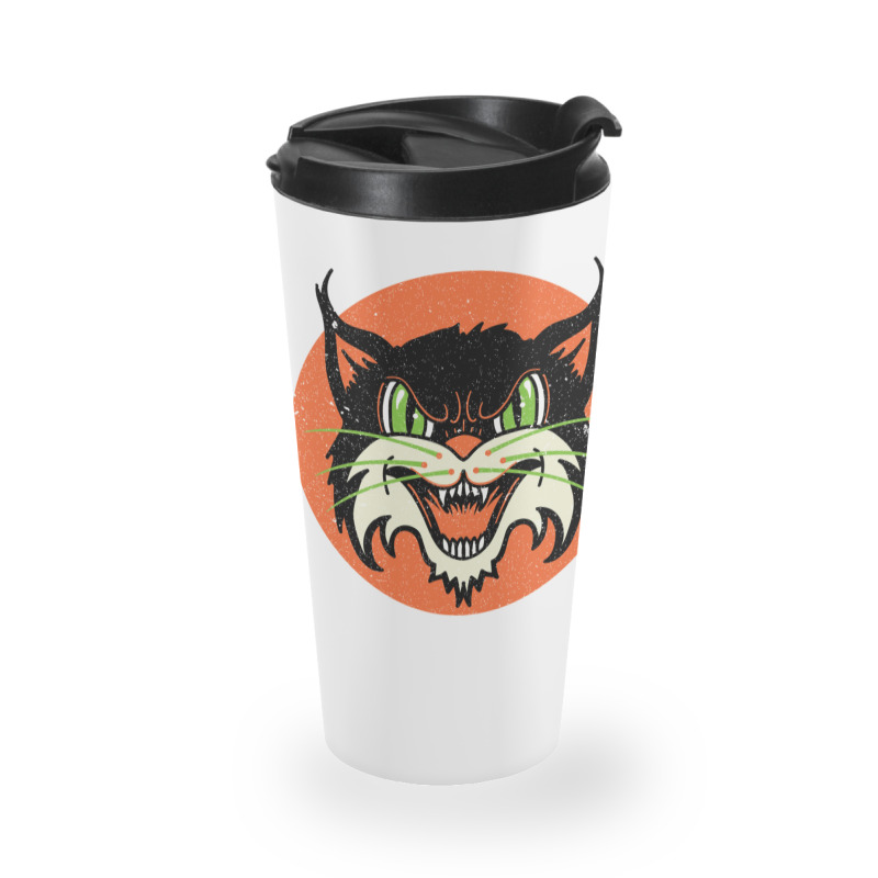 Wild Cat Rockabilly Retro Gift Travel Mug | Artistshot