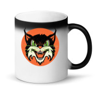 Wild Cat Rockabilly Retro Gift Magic Mug | Artistshot