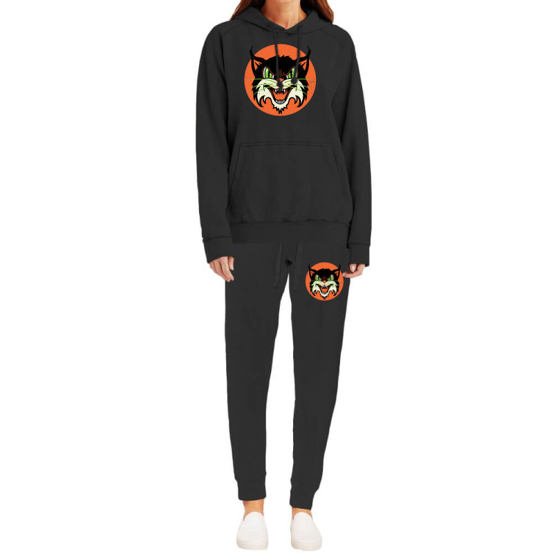 Wild Cat Rockabilly Retro Gift Hoodie & Jogger Set | Artistshot