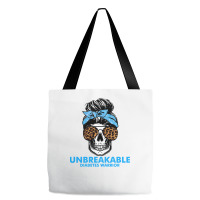 Diabetes Unbreakable Diabetes Warrior Skull Halloweenfor Woman 332 Awa Tote Bags | Artistshot