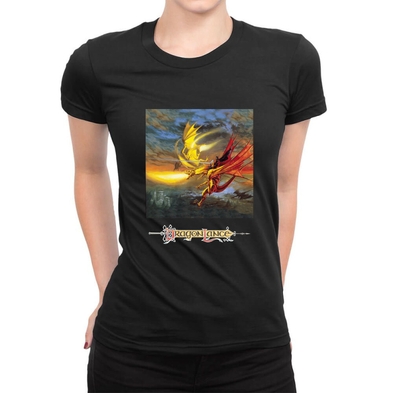 Dragonlance Legend Of Huma Artwork Ladies Fitted T-Shirt by WesleyCopenheaver | Artistshot