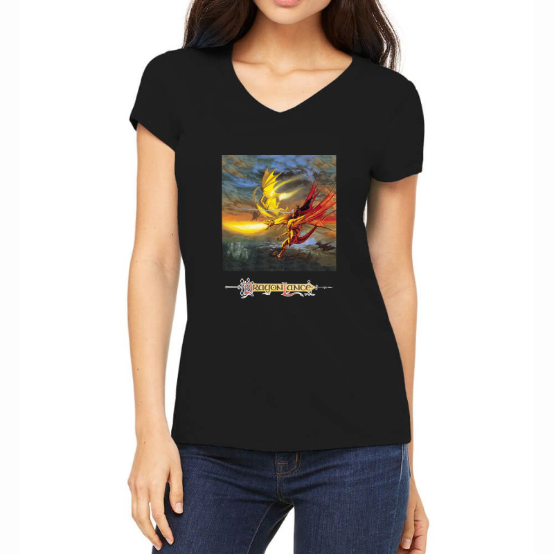 Dragonlance Legend Of Huma Artwork Women's V-Neck T-Shirt by WesleyCopenheaver | Artistshot