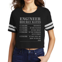 Engineer Hourly Rate Engineering Mechanical Civil Scorecard Crop Tee | Artistshot