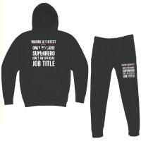 Gift For Superhero Marine Architect Hoodie & Jogger Set | Artistshot