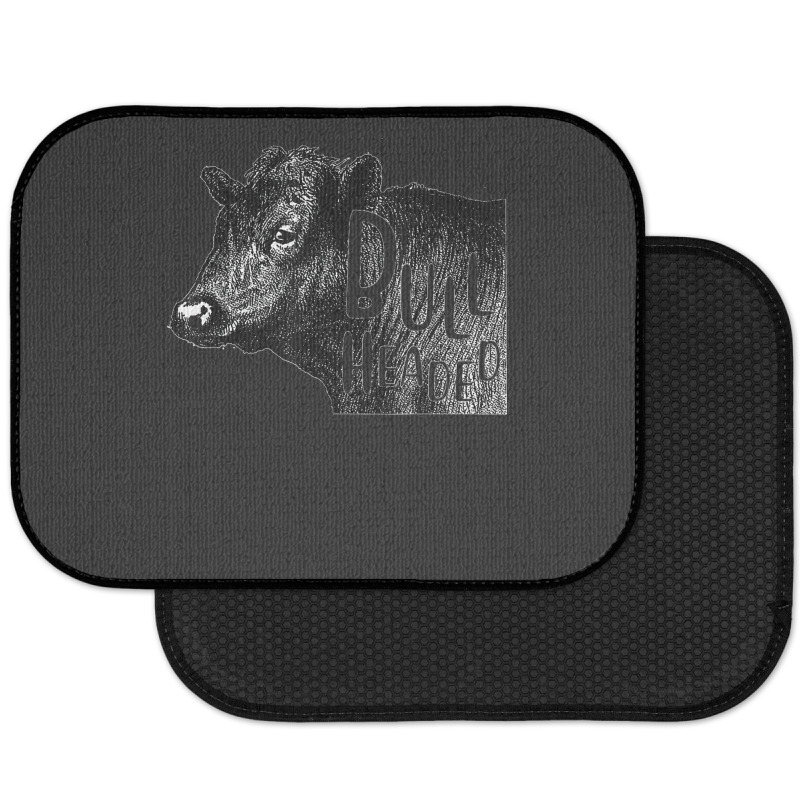 Bullheaded Cow Lover Funny Country Farm Style Sarcasm Rear Car Mat | Artistshot