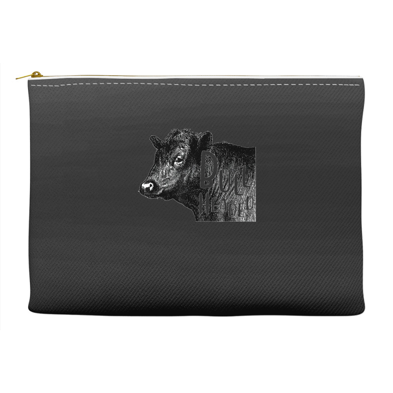 Bullheaded Cow Lover Funny Country Farm Style Sarcasm Accessory Pouches | Artistshot