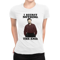 Parks & Recreation I Regret Nothing T Shirt Ladies Fitted T-shirt | Artistshot