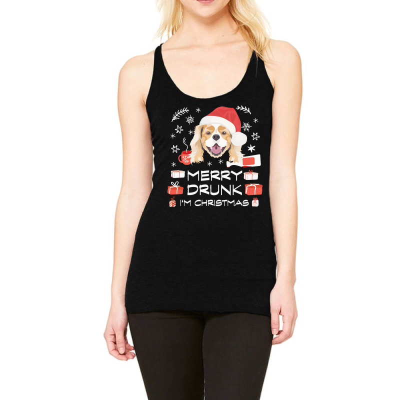 Cavalier King Charles Spaniel Cavalier King Charles Spaniel Drunk Racerback Tank | Artistshot