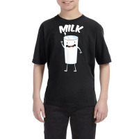 Milk Glass Halloween Costume Smiling Pun Funny Gift T Shirt Youth Tee | Artistshot