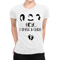 I Smell A Child  Halloween Pregnancy Announcement Reveal  Maternity  D Ladies Fitted T-shirt | Artistshot