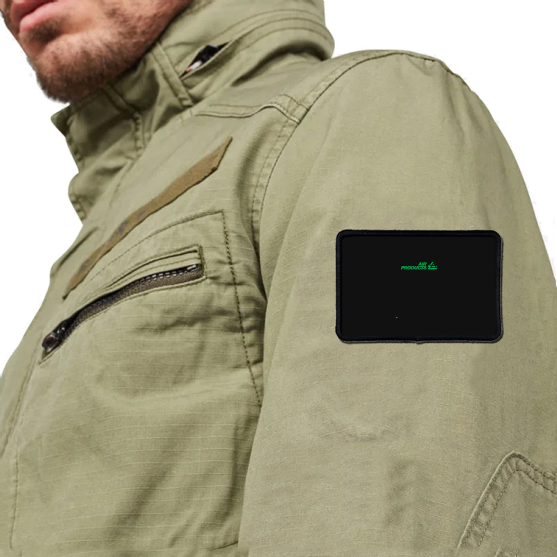 Amazing Air Products Green Design Rectangle Patch | Artistshot