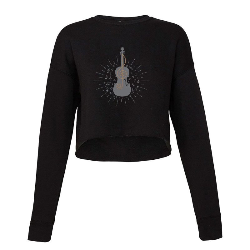 Cello Musical Instrument Classical Cropped Sweater by AlmaWilliams | Artistshot