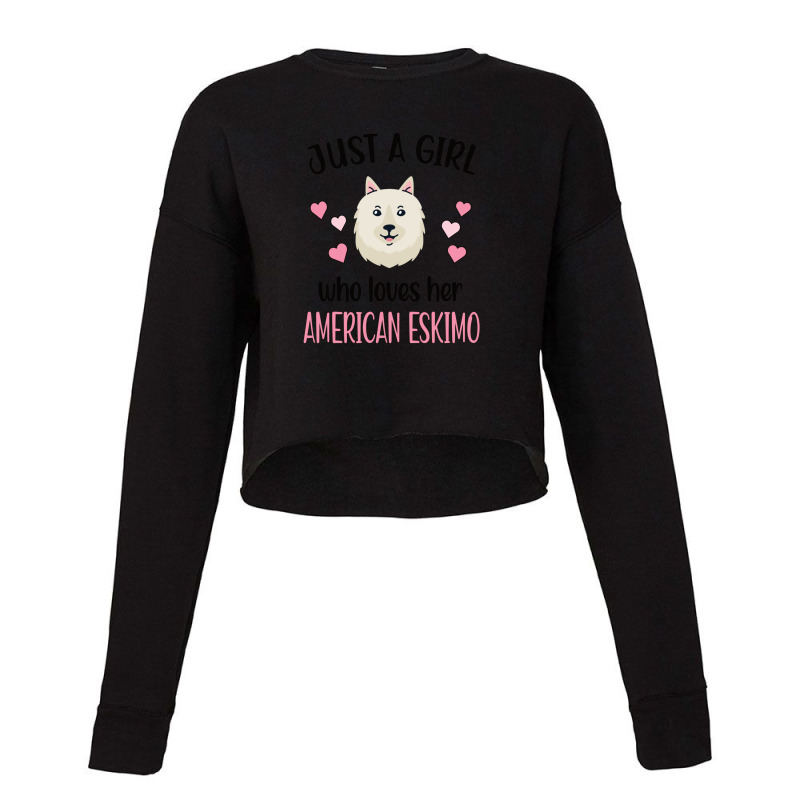 American Eskimo Girl American Eskimo Mom Dog Lover 1 Cropped Sweater by CharlieFairchild | Artistshot