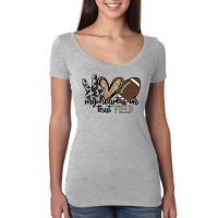 Football My Heart Is On That Field Football Lovers Spirited Sport 39 F Women's Triblend Scoop T-shirt | Artistshot