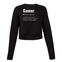 Epic Gamer - Cool Gamers Quote Funny - Typical Gaming Cropped Sweater | Artistshot