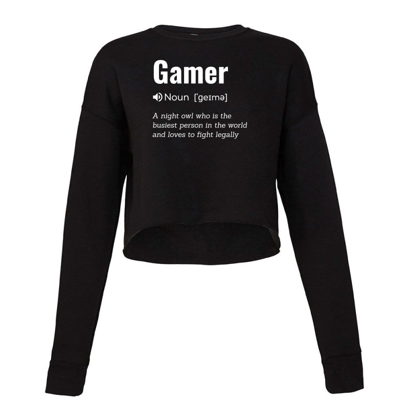 Epic Gamer - Cool Gamers Quote Funny - Typical Gaming Cropped Sweater by AngieFurr | Artistshot