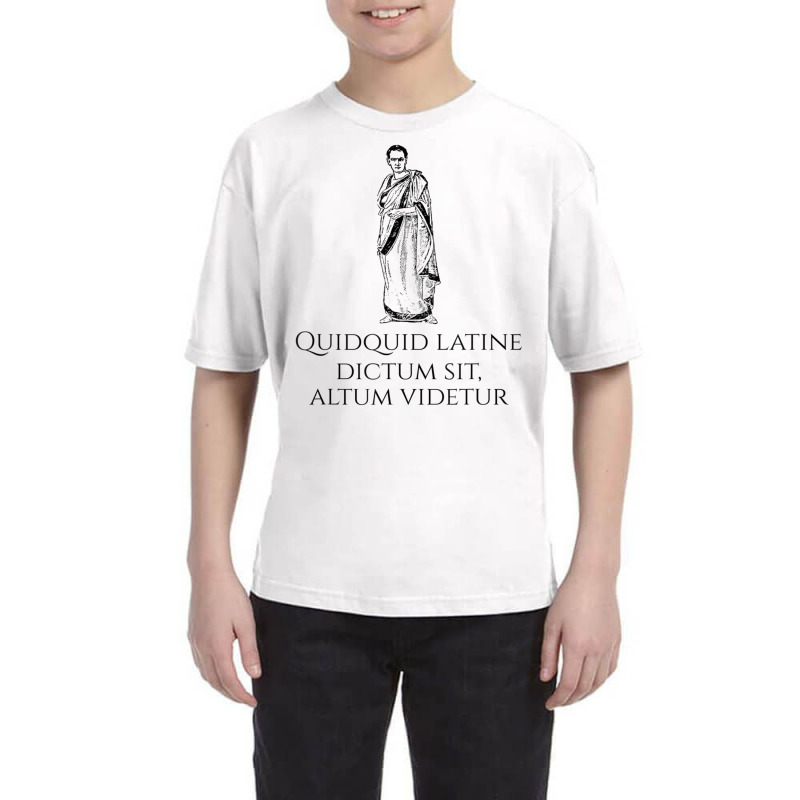 Latin Saying Ancient Rome Classical Roman Quote Youth Tee by cm-arts | Artistshot