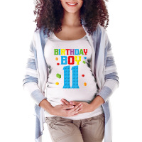 Master Builder 11th Birthday Boy 11 Year Building Bricks T Shirt Maternity Scoop Neck T-shirt | Artistshot