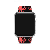 Octopus With Heart Balloons Valentines Day Octopus Apple Watch Band | Artistshot