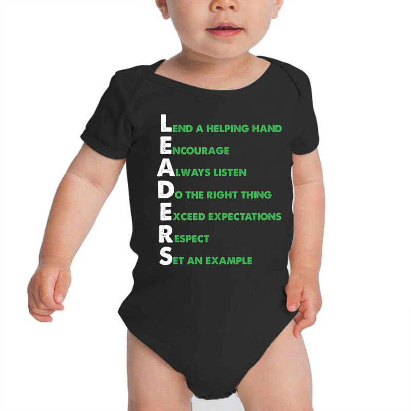 Boss Team Lead Manager Leadership Group Leaders Meaning Baby Bodysuit by cm-arts | Artistshot