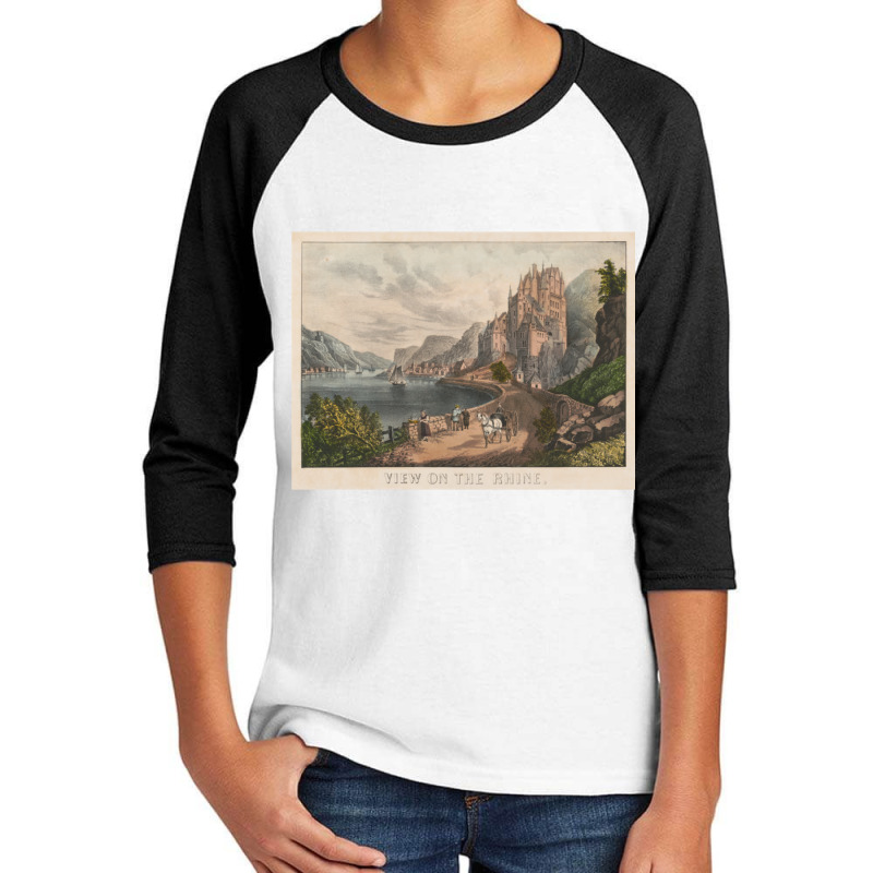 Vintage Rhine River Illustration (1907) Sweatshirt Youth 3/4 Sleeve by cm-arts | Artistshot