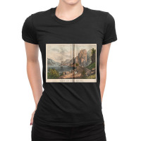 Vintage Rhine River Illustration (1907) Zip Hoodie Ladies Fitted T-shirt | Artistshot