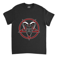 Pentagram Goat Dark Ground Classic T-shirt | Artistshot