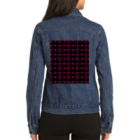 Pink Satanic Sigils  Black Mass Sleeveless Top Ladies Denim Jacket | Artistshot