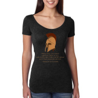 Ancient Greece   Seikilos Epitaph   Greek Music History Women's Triblend Scoop T-shirt | Artistshot