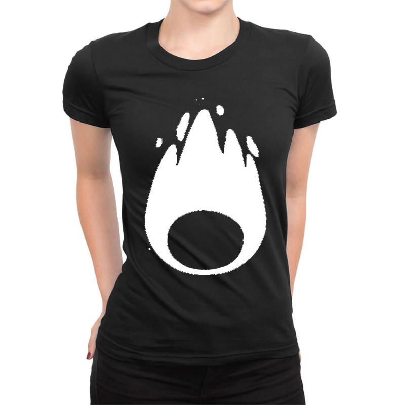 Calcifer Minimal White Classic Ladies Fitted T-Shirt by cm-arts | Artistshot