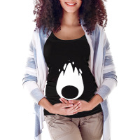 Calcifer Minimal White Classic Maternity Scoop Neck T-shirt | Artistshot