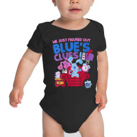 Womens Blue's Clues & You Group Shot Just Figured Out Blue's Clues V-n Baby Bodysuit | Artistshot