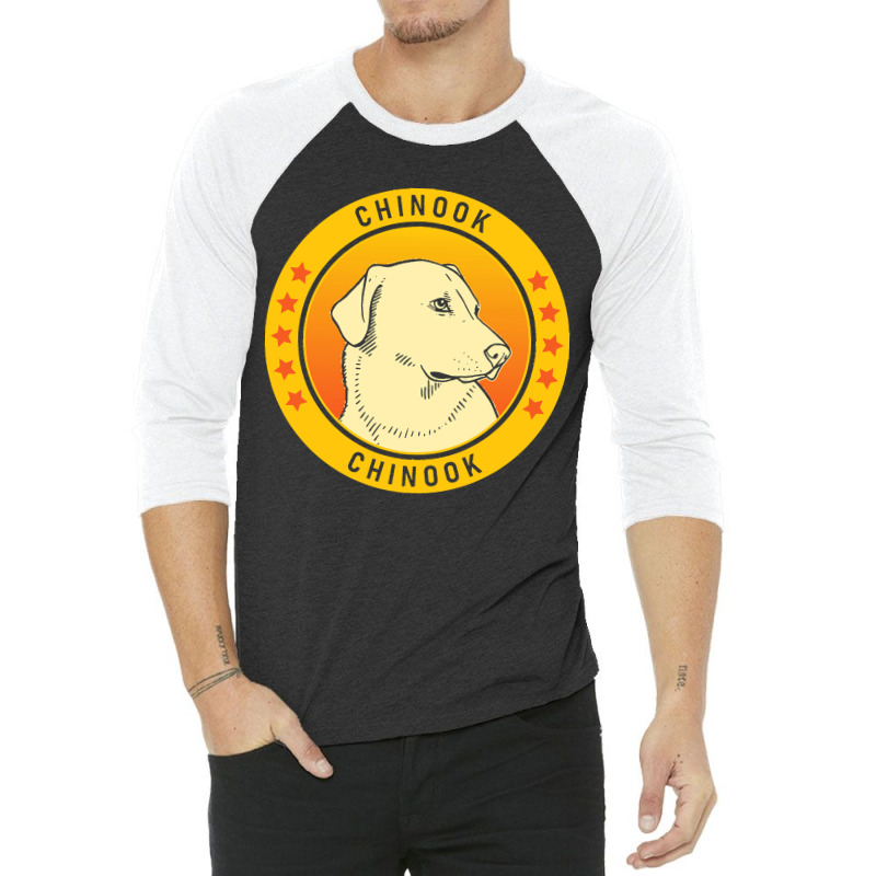 Chinook Chinook Dog Portrait 3/4 Sleeve Shirt | Artistshot