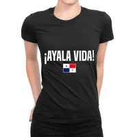 Womens Ayala Vida Panamanian Slang Panama Flag V Neck T Shirt Ladies Fitted T-shirt | Artistshot