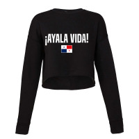 Womens Ayala Vida Panamanian Slang Panama Flag V Neck T Shirt Cropped Sweater | Artistshot