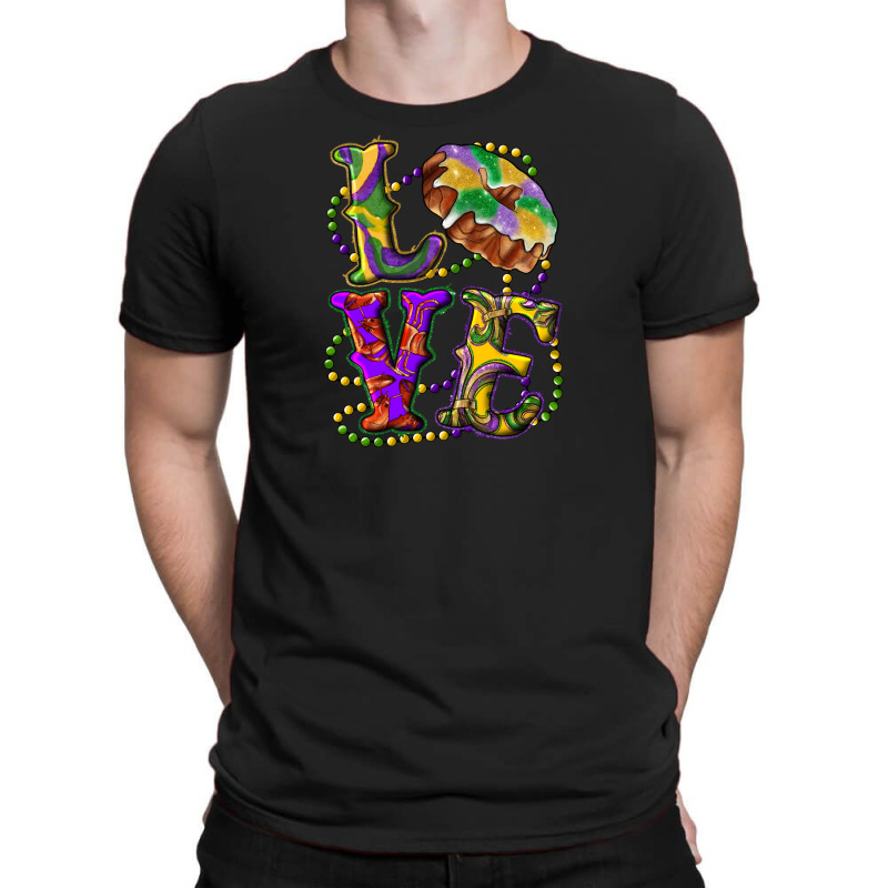 Mardi Gras Love With King Cake T-shirt | Artistshot