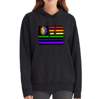 Satanic Temple Pride Flag Vintage Hoodie | Artistshot