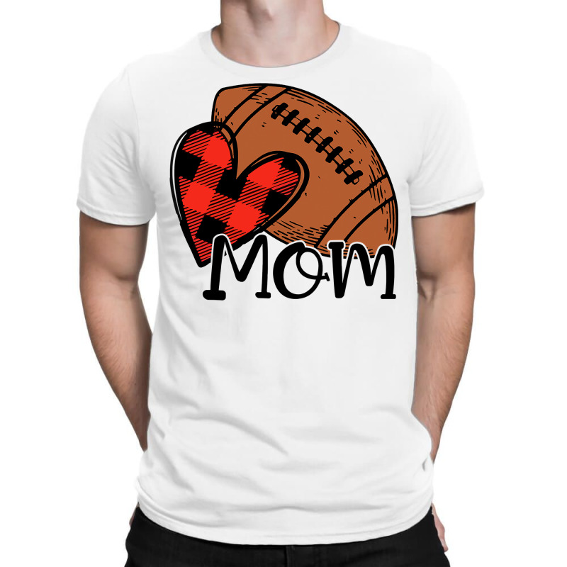 Football Football Mom Cute Football Heart 135 Football Player T-Shirt by coolquirrell | Artistshot