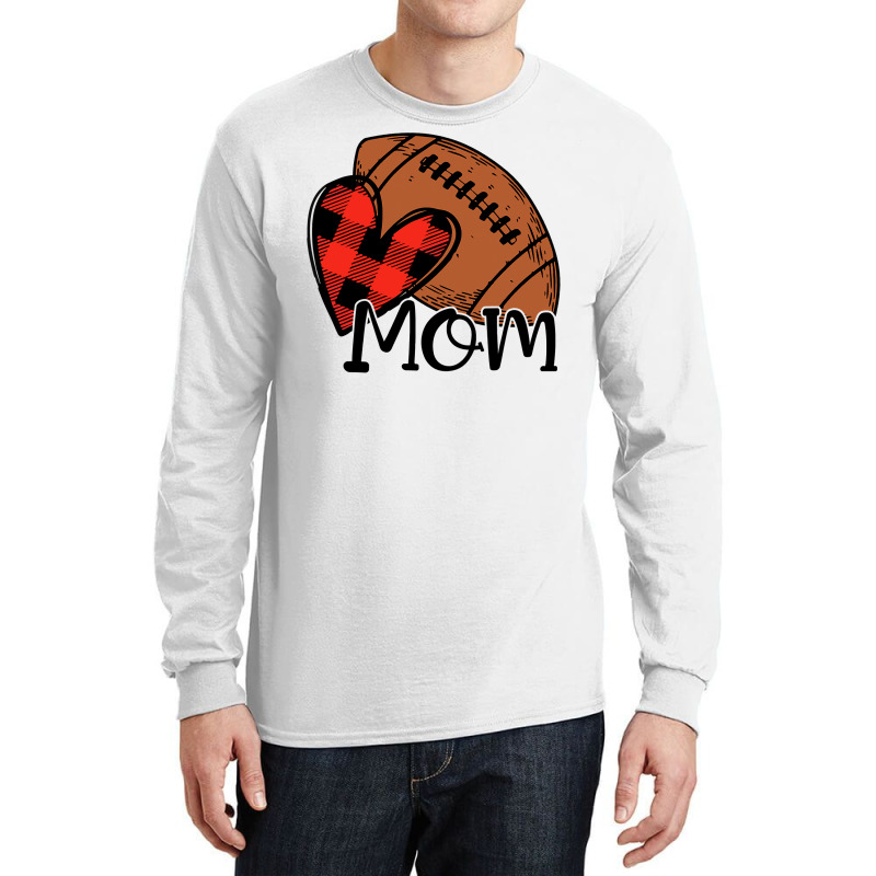 Football Football Mom Cute Football Heart 135 Football Player Long Sleeve Shirts by coolquirrell | Artistshot