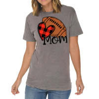 Football Football Mom Cute Football Heart 135 Football Player Vintage T-shirt | Artistshot